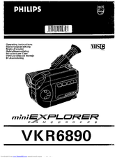 Philips miniExplorer VKR6890 Operating Instructions Manual