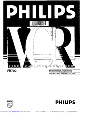 Philips VR702 Operating Instructions Manual
