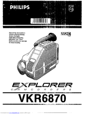 Philips Explorer VKR6870 Operating Instructions Manual