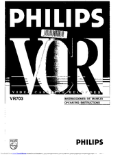 Philips VR703 Operating Instructions Manual