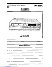 Philips VR6485 Operating Instructions Manual