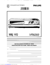 Philips VR6293 Operating Instructions Manual