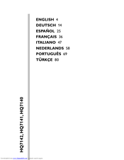 Philips HQ7140 User Manual