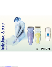 Philips ladyshave & care HP 6336 User Manual