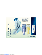 Philips ladyshave & care HP 6337 Instructions For Use Manual