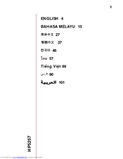 Philips HP5257 User Manual