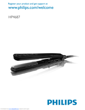 Philips SalonStraight Glamour HP4687 User Manual