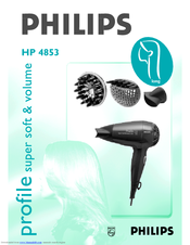 Philips profile super soft & volume HP 4853 User Manual