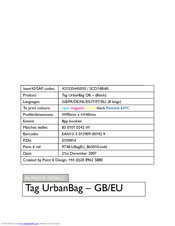 Philips AVENT Urban Bag SCD148/60 User Manual