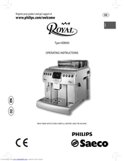 Philips Royal HD8930 Operating Instructions Manual