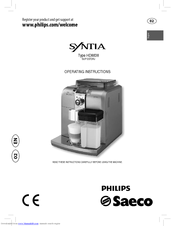Philips Syntia HD8838 Operating Instructions Manual