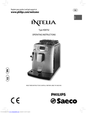 Philips HD8752/05 Operating Instructions Manual