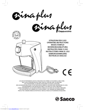 Philips nina plus cappuccino Operating Instructions Manual
