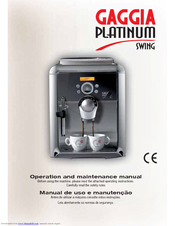 Gaggia 10002008 Operation And Maintenance Manual