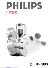 Philips HR 2845 User Manual