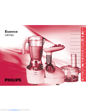 Philips Essence HR7765 User Manual