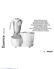 Philips Essence HR7756 Recipes & Directions For Use