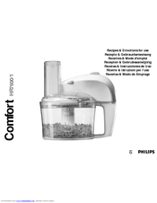 Philips Cucina HR7600/1 Recipes & Directions For Use
