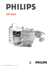 Philips HR2823/10 Operating Instructions Manual