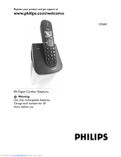 Philips CD6402B/79 User Manual