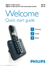 Philips SE1402B/05 Quick Start Manual