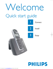 Philips DECT1222S/90 Quick Start Manual