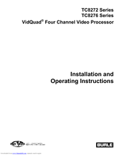 Burle TC8276 Series Installation And Operating Instructions Manual