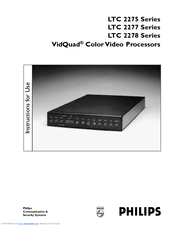 Philips VidQuad LTC VidQuad 2277/60 Instructions For Use Manual
