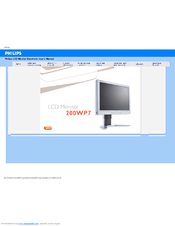 Philips 200WP7 User Manual