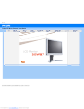 Philips 200WB7 User Manual