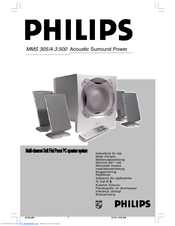 Philips A3.500/00 Instructions For Use Manual
