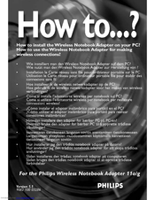 Philips CPWNA100/00 Quick Start Manual