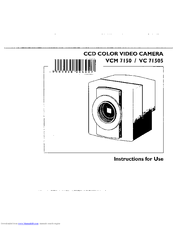 Philips VCM7150/00T Instructions For Use Manual
