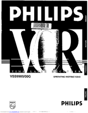 Philips VSS9900/00G Operating Instructions Manual