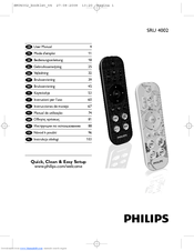 Philips SRU 4002 User Manual