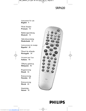 Philips SRP620/10 Instructions For Use Manual