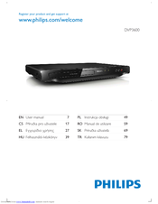 Philips DVP3600/58 User Manual