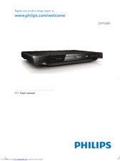 Philips DVP3600/98 User Manual