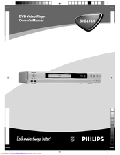 Philips DVD616K/P01 Owner's Manual