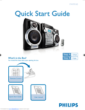 Philips FWM143/79 Quick Start Manual