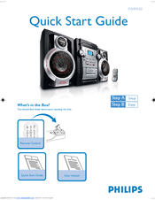 Philips FWM143/55 Quick Start Manual