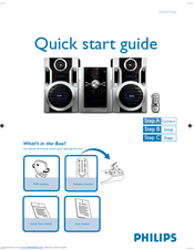 Philips FWM185/77 Quick Start Manual