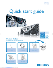 Philips FWM572/BK Quick Start Manual