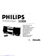 Philips FW346C/22 Instructions For Use Manual