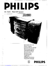 Philips AS765C/22S Instructions For Use Manual