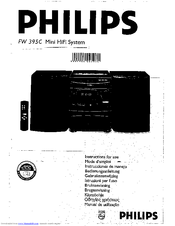 Philips FW395C/22 Instructions For Use Manual