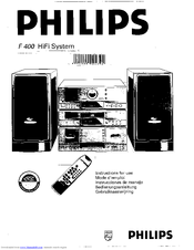 Philips F 400 Instructions For Use Manual