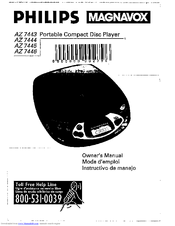 Philips Magnavox AZ 7445 Owner's Manual