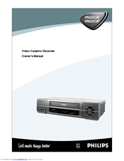 Philips VR422CAT Owner's Manual
