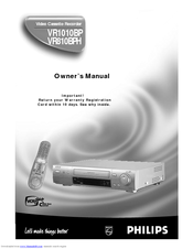 Philips VR1010BP Owner's Manual